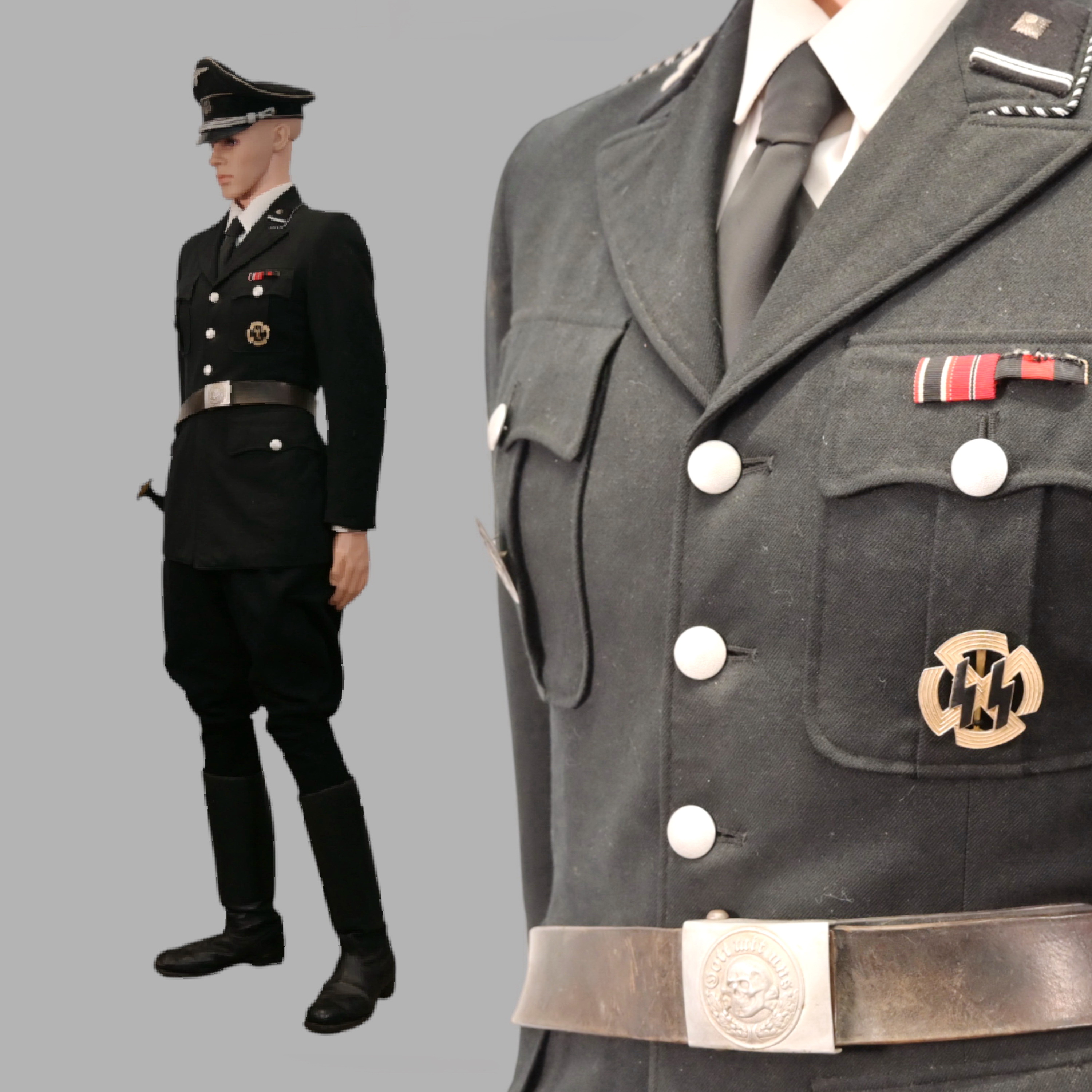 Extra Rare WWII Nazi German Allgemeine SS Officer s Uniform 30s 20th Extra Rare WWII Nazi German Allgemeine SS Officer s Uniform 30s 20th