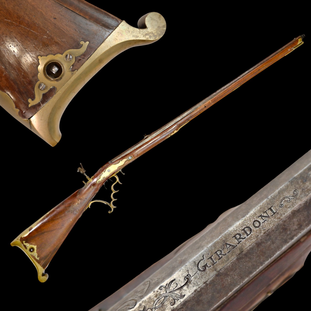 Rare Girardoni Pneumatic, Air Rifle, Austria, Late 18th Century ...